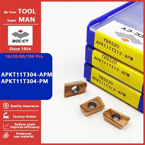 Zcc Ct Original Apkt T Apm Apkt T Pm Milling Inserts Apkt