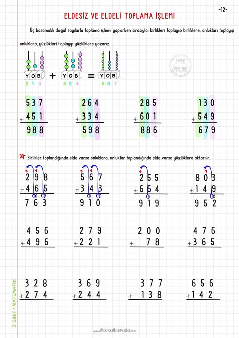 Toplama İşlemi arşivleri İlkokul Burada