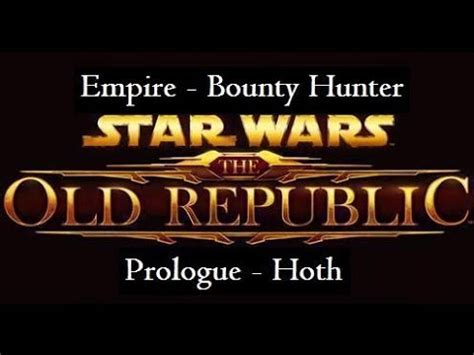 Star Wars The Old Republic Bounty Hunter Prologue Hutta Youtube