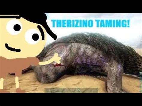 Ark Survival Evolved Therizino Taming S E Youtube