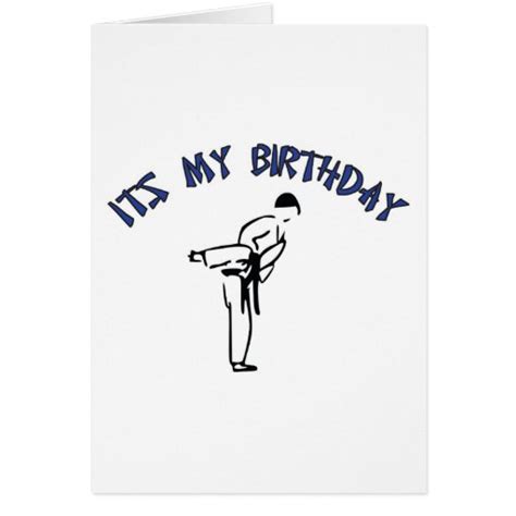 Martial Arts Birthday Card Design Zazzle