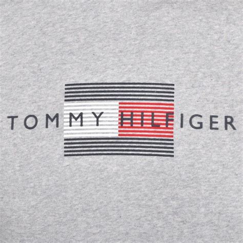 Tommy Hilfiger Lines Logo Hoodie Grey Tommy Hilfiger Tommy Hilfiger