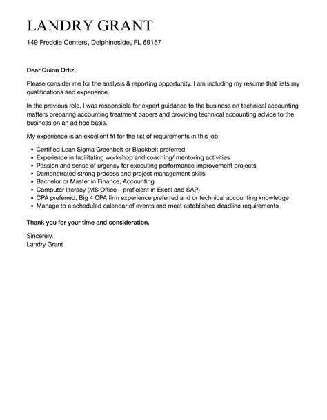 Analysis And Reporting Cover Letter Velvet Jobs