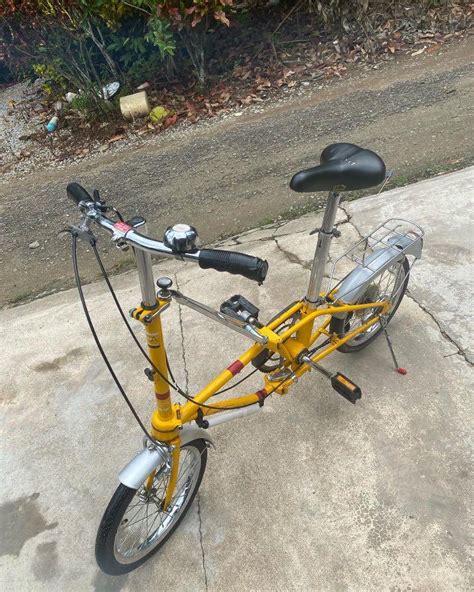 Vintage 80s Dahon Gateway V 5 Folding Bike With Bag Sports Equipment