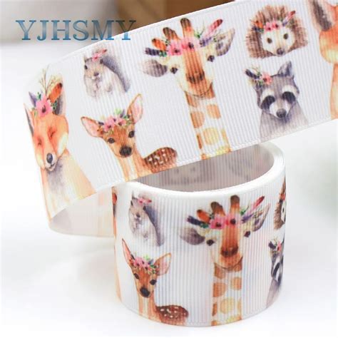 Yjhsmy G 18831 107738 Mm 10 Yards Small Animals Ribbons Thermal