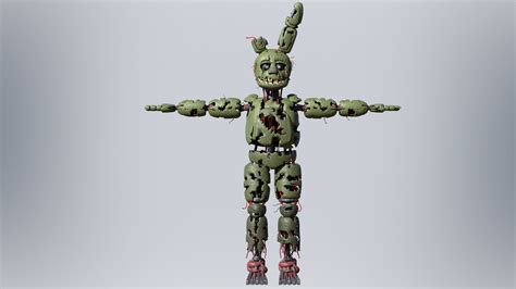 Fnaf Springtrap Full Body Wearable Armor And Head Fnaf Springtrap Furry