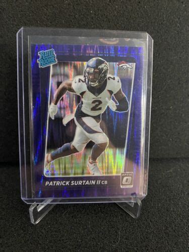 2021 Panini Donruss Optic Patrick Surtain II Purple Shock Rated Rookie