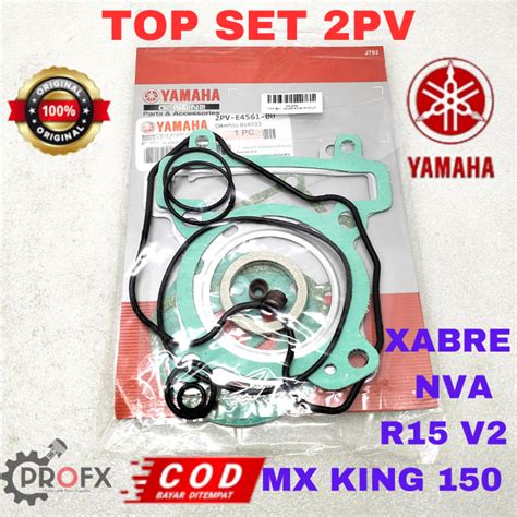 Paking Top Set Yamaha Pv Mx King Xabre Nva R V Kualitas Original