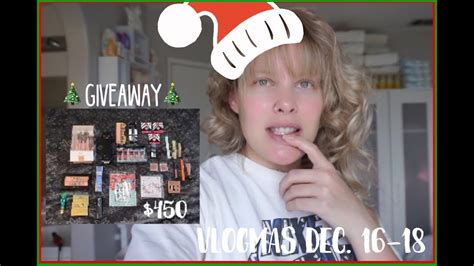 Closed 450 Giveaway Vlogmas 16 18 Brittany Elizabeth Youtube