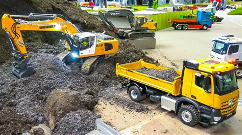 Fantastic Xxl Rc Construction Site Rc Excavators Dump Trucks Wheel