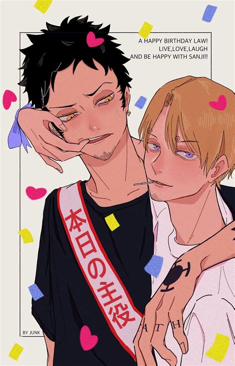 One Piece Sanji X Law Sanlaw Love Lawsan Day Trafalgar Law And Sanji Vinsmoke One Piece