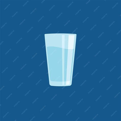 Premium Vector Glass Water Vector Illustration Design Template