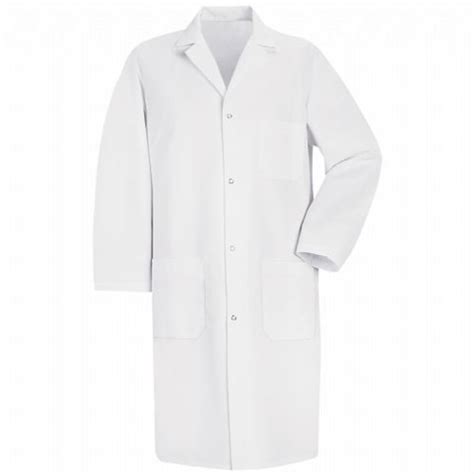 White Knee Length Lab Coat