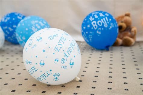 Closeup of Blue Balloons for a Party Stock Photo - Image of blue ...