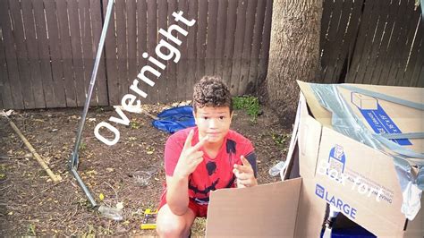 Overnight Box Fort Challenge Youtube