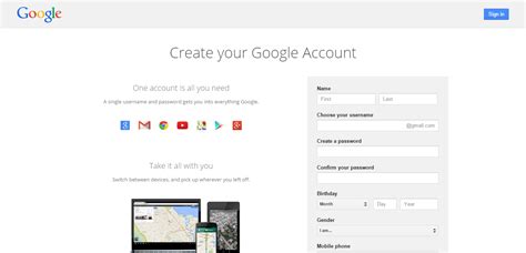 Sign Up To Create New Account