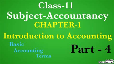 Introduction To Accounting Basic Accounting Terms Class11 Session 2023 2024 Part 4