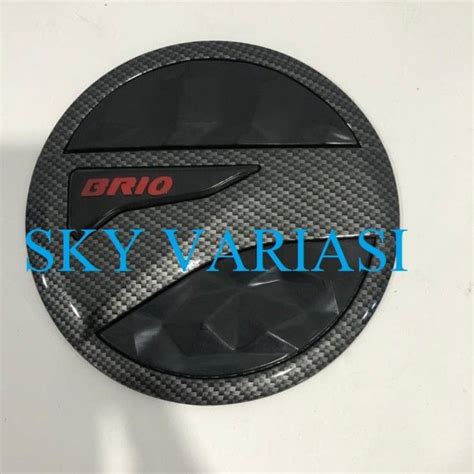 Tank Cover Tutup Tangki Bensin All New Brio Hitam Carbon Lazada