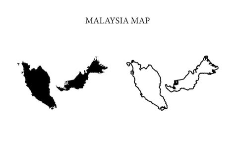 Premium Vector Malaysia Region Country Map Vector