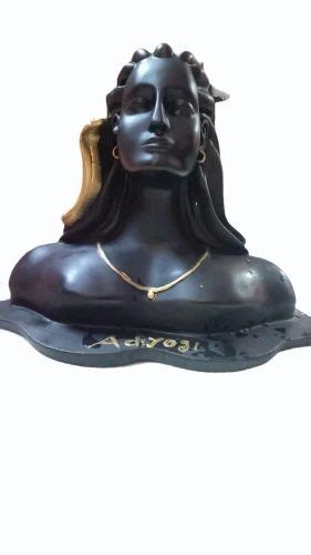 Black Fiber Adiyogi Shiva Statue For Worship Style Antique At Rs