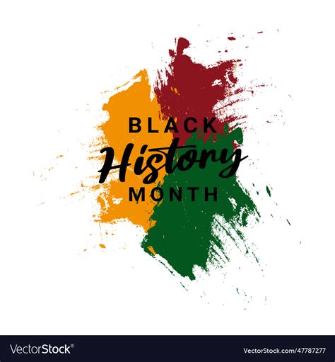 Abstract logo black history month Royalty Free Vector Image