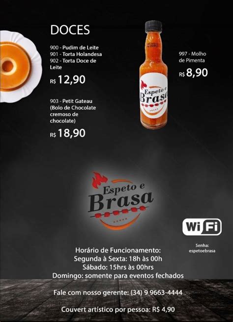 Menu Em Espeto E Brasa Uberl Ndia Pub Bar Uberl Ndia