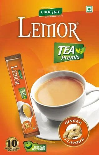 Lemor Ginger Instant Tea Premix Single Serving Sachets Gms