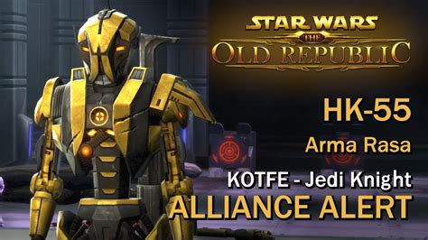 SWTOR Alliance Alert HK 55 Arma Rasa Jedi Knight YouTube