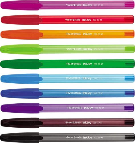 Paper Mate InkJoy 100 ST M 10 Farben Kugelschreiber Sortiert 10er Set