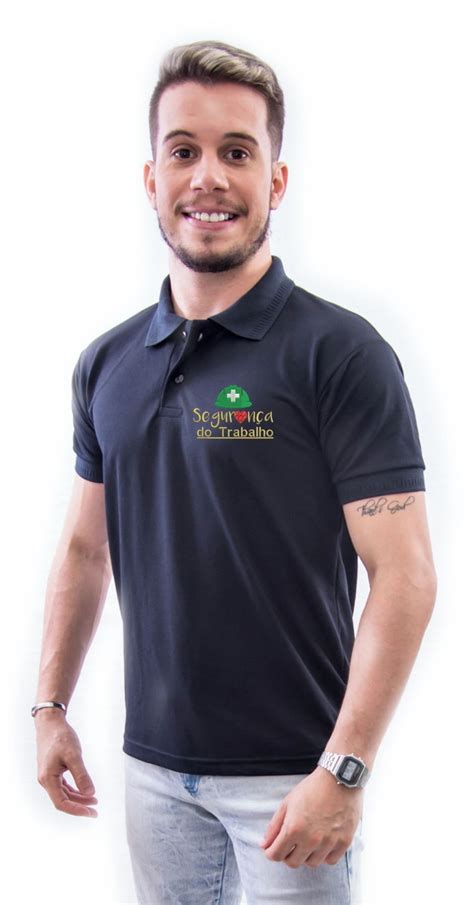 Camisa Polo Bordada Seguran A Do Trabalho Masculina Elo