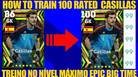 Rated Casillas Max Training Tutorial In Efootball Mobile Youtube