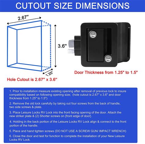 Ristow Upgraded Rv Entry Door Lock With Paddle Deadbolt Rv Travel Trailer Entry Door Lock With