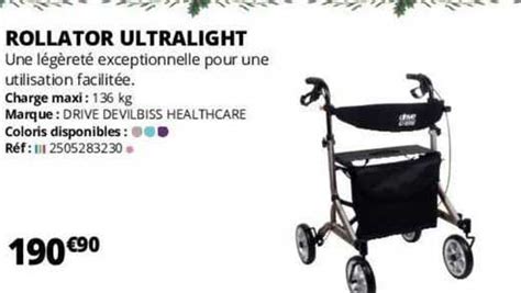 Promo Rollator Ultralight chez Distri Club Médical iCatalogue fr