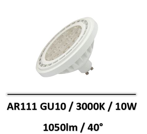 Spectrum Ampoule Led Ar111 Gu10 10w 3000k Woj 14633 Ampoules