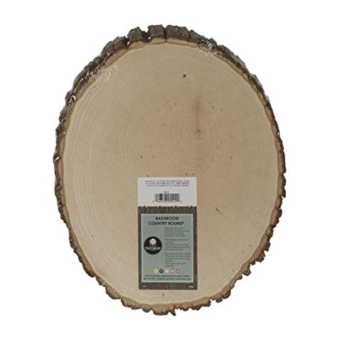 Walnut Hollow Basswood Country Round Extra Large For Woodburning Home Décor And Rustic