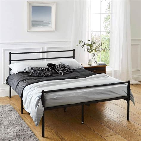 Studio Extra Strong Double Metal Bed Frame In Black Studio