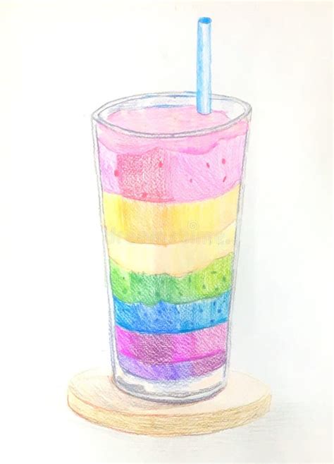 Rainbow Smoothie Stock Photo Image Of Colorful Color 122273380