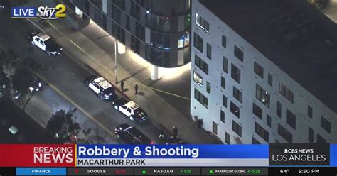 Lapd Investigating Robbery Shooting In Macarthur Park Cbs Los Angeles