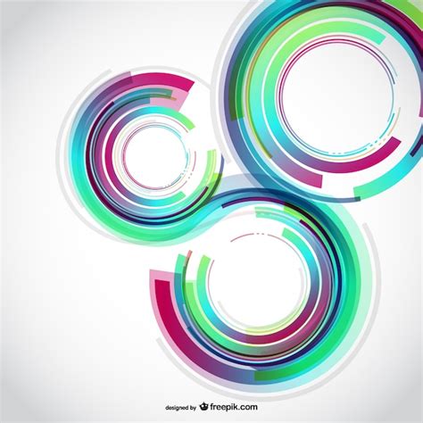 Free Vector Three Abstract Circles