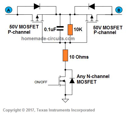 Bidirectional Switch Homemade Circuit Projects