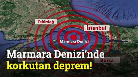 Marmara Denizi Nde Korkutan Deprem YouTube