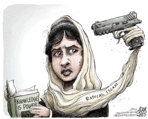 Malala Yousafzai Political Cartoon