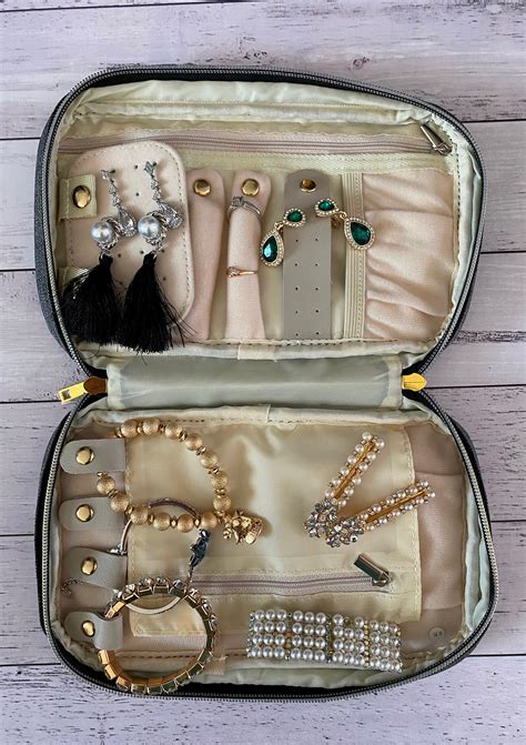 Personalized Travel Jewelry Organizer Case Jewelry Storage Etsy