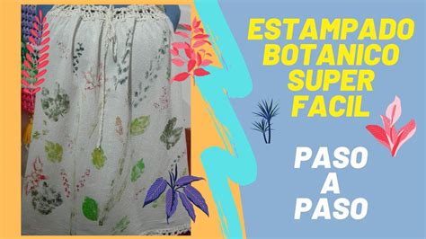 Aprende A Estampar Con Hojas Es Super Facil Mira El Paso A Paso