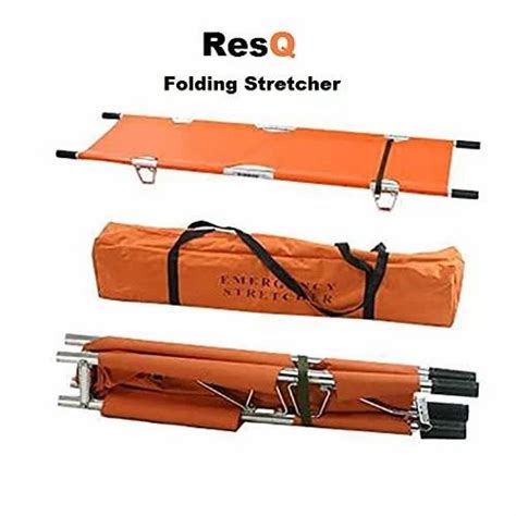 Folding Emergency Rescue Stretcher Aluminum Pole Aluminium At ₹ 3499