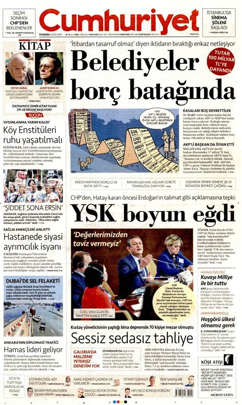 Cumhuriyet Gazetesi Man Eti Ger Ek G Ndem