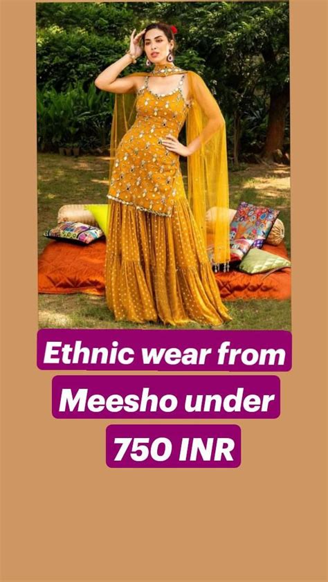 Ethnic wear from Meesho under 750 INR | Quick outfits, Wedding guest ...