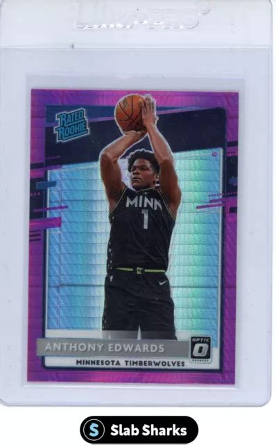 Panini Donruss Optic Anthony Edwards Rated Rookie Pink Velocity