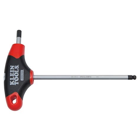 3 32 Inch Ball End Hex Key With T Handle 6 Inch Jth6e06be Klein Tools For Professionals