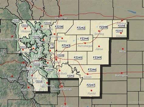 Colorado Fire Weather Zone Map Torie Harmonia